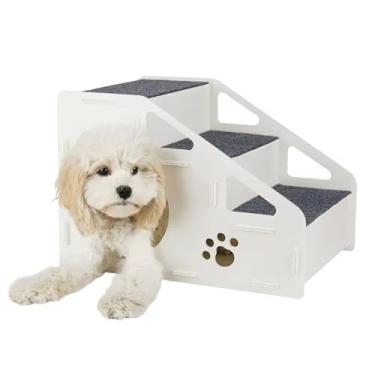 Imagem de Degraus Para Pets, 2 Em 1 Rampa e s Portáteis, Para Sofá Casa Para Filhotes, Para Casa Sala De Estar Quarto Cães Filhotes Gatos Gatinhos Raças Pequenas Brincar Cama Alta