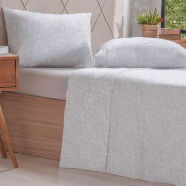 Imagem de Jogo de Cama King 4 Pçs 150 Fios Super Macio 100% Algodão Pierre - Ben