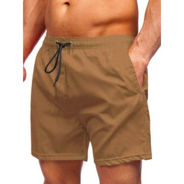 Imagem de Bermuda masculina com bolso praia academia treino tactel Tamanho:PCor: