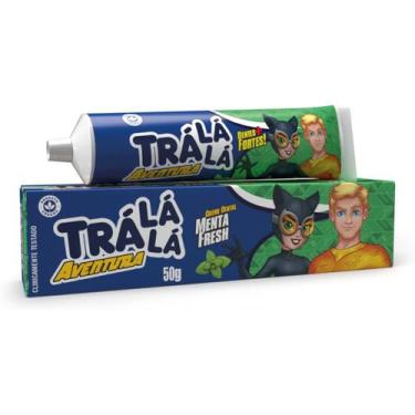 Imagem de Pasta de Dente Infantil Trá Lá Lá Aventura Anticárie Menta Fresh com F