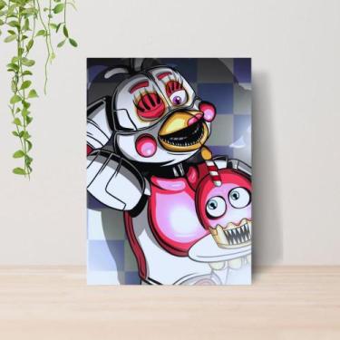 Imagem de Quadro Five Nights at Freddy s FNAF A4  Placa MDF 07 - Lomi Art