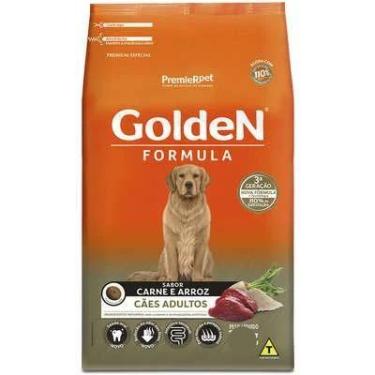 Imagem de Ração Seca Golden Formula para cães adultos sabor carne e arroz 15kg. 