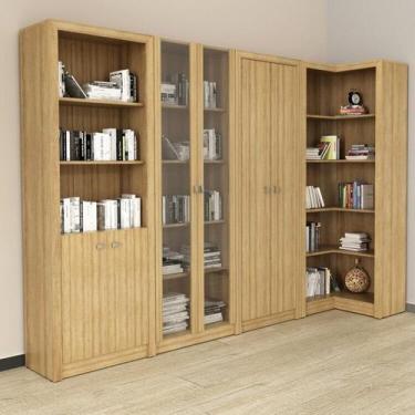 Imagem de Kit 4 Armários Multiuso de Escritório com 6 Portas - Espresso Móveis