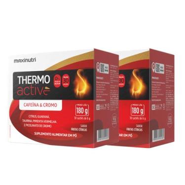 Imagem de Kit 2 Termogênico ThermoActive Sachê Frutas Cítricas Maxinutri