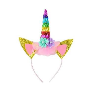 Imagem de Tiara De Unicórnio Para Meninas Com Luz Para Festa De Aniversário, Chá