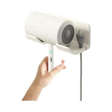 Imagem de Suporte De Parede Para Secador De Cabelo E Organizador De Roupas Para 