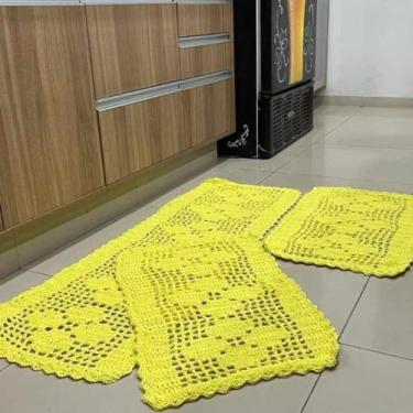 Imagem de Jogo de cozinha Rosas Amarelas - Ricatex