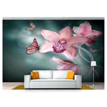 Imagem de Papel De Parede Floral Flores Textura Sala 3D 3M² Xfl219