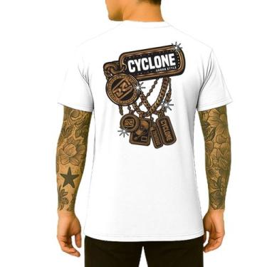 Imagem de Camisa Cyclone Gold Chains Metal, Branco, G