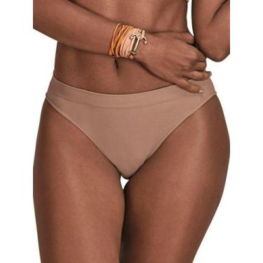 Imagem de Calcinha Alta Ultraleve Demillus 56300, Bege