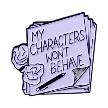 Imagem de Pins De Metal Esmaltados Do Clube Do Leitor Romântico, Broche Punk Com