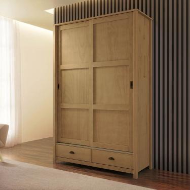 Imagem de Guarda-Roupa Topázio 2 Portas de Correr Freijó Madeira Pinus - Finestra