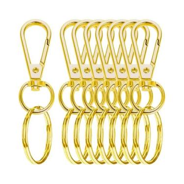 Imagem de Fechos De Lagosta Com Anel Oval, Ganchos Giratórios, Chaveiros, Clipes