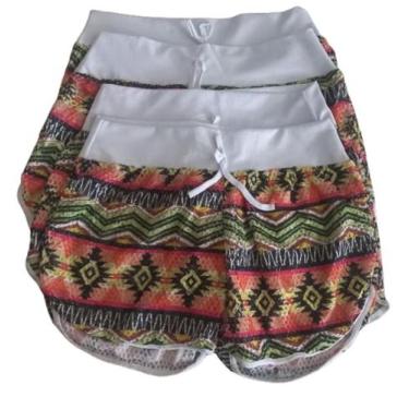 Imagem de Shorts Curto Soltinho Estampado Moda Praia Academia Corrida - PO