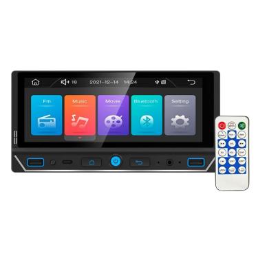 Imagem de Multimídia MP5 S10 1996 até 2011 Tela 6.86" Polegadas 1 Din Carplay e Android Auto Sem Fio - Roadstar RS-686BR Pro Line