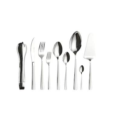 Imagem de Faqueiro Fracalanza Catena em Aço Inox 75 Peças para 12 Pessoas com Acessórios de Servir