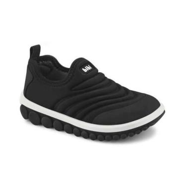 Imagem de Tênis Infantil Bibi Roller 2.0 Calce Fácil Escolar, Preto com branco, 