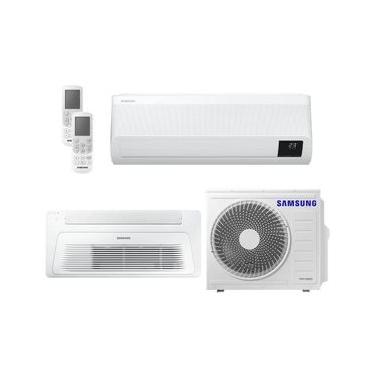 Imagem de Ar Condicionado Multi Bi Split HW e K7 Samsung Wind Free 18000 BTU (1x9000+1x18000) Quente e Frio Inverter R410 (AJ050AXJ2KH/AZ)
