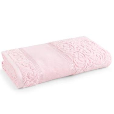 Imagem de Kit 3 Toalhas de Banho Gigante Para Bordar Melina Karsten, Rosa1
