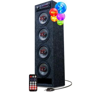 Imagem de Caixa Bob Residencial Vertical 4 De 6 Ativa Bt/usb/sd/aux/fm - OESTESO