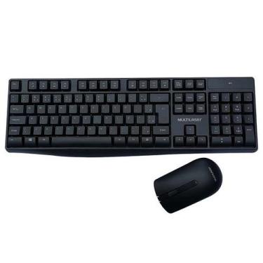 Imagem de Kit Teclado e Mouse sem Fio 2.4GHZ Multimidia USB Multilaser TC270