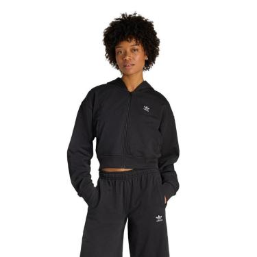 Imagem de Blusa Capuz Moletom Essentials Zíper Adidas Feminina-Feminino