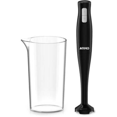 Imagem de Mixer com Copo Medidor de Plástico Preto Turbomix Duo Mx21 200W 2 Velocidades 220V