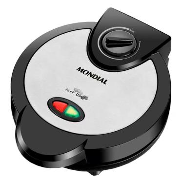 Imagem de Máquina de Waffle Waffle Maker GW 01 Prepara 4 Unidades com Controle Ajustável de Temperatura Preto Mondial