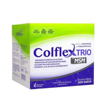 Imagem de Colflex Trio com Colageno B2cool MSM Optmsm Magnesio 30 scs, Sem Sabor