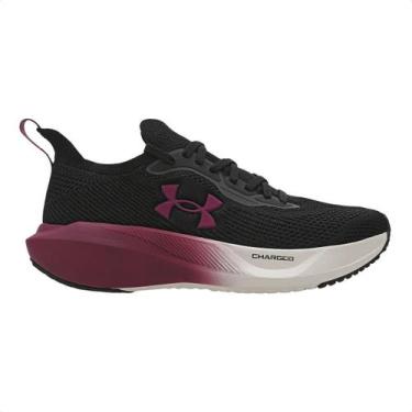 Imagem de Tênis de corrida feminino under armour slight 3 se preto, Preto, 39