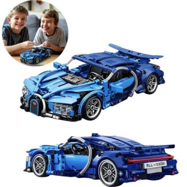 Imagem de Kit Carro Azul Blocos De Montagem 423 Peças Criativo Educativo Alta Qu