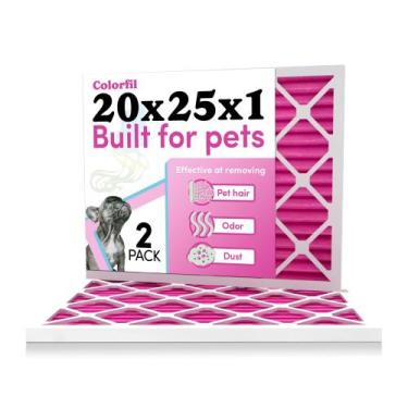 Imagem de Filtro de ar Colorfil 20x25x1 MERV 8 para forno AC, pacote com 2