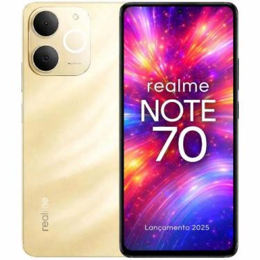 Imagem de Smartphone Celular Realme Note 70, 256GB, 4GB RAM, Android 14, Câmera 