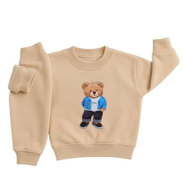 Imagem de Moletom Bebê Infantil Flanelado Menino Conjunto de Frio Peluciado Inve