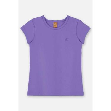 Imagem de Blusa Infantil Menina Manga Curta Up Baby, Roxo, 12