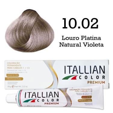 Imagem de Coloração Itallian Color 10.02 Louro Platina Natural Violeta - Itallia