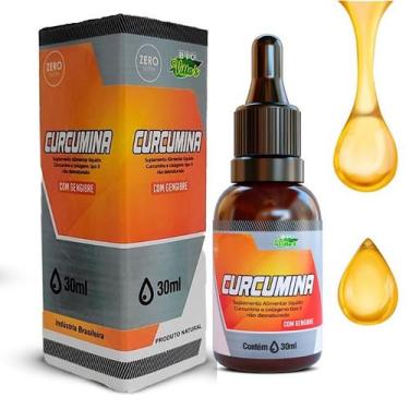 Imagem de Curcumina Premium Original Colageno Tipo2 E Gengibre -  Liquido 30ml -