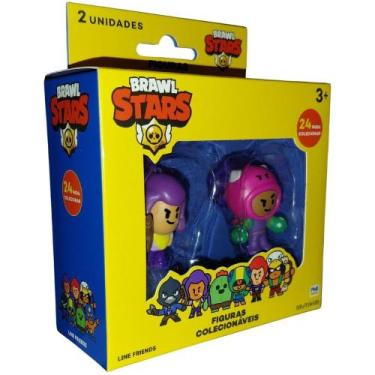 Imagem de Bonecos Brawl Stars Pack 2 Personagens Shelly e Rosa Multikids