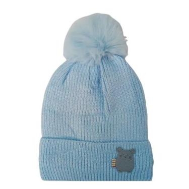 Imagem de Touca Gorro Infantil Kids com Pompom e Forro GR62213 - Lefipe, Azul, C