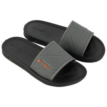 Imagem de Chinelo Infantil Masculino Rider 11.592, Preto, Cinza, 34