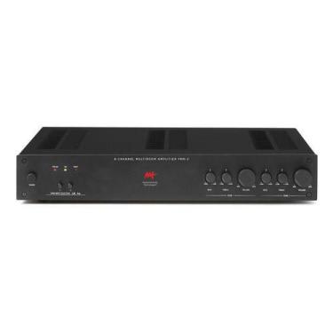 Imagem de Amplificador Aat Pmr-2 Multiroom Com 2 Zonas E 4 Ch, Preto