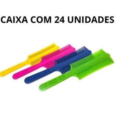 Imagem de Pente Caspa Cabelo Com Cabo Resistente 24 Unidades - sbrissa