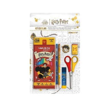 Imagem de Kit Escolar Harry Potter Completo com Lápis de Cor e Materiais Temátic
