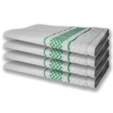 Imagem de Kit 4 Panos de Prato Atoalhado Felpudo 370g-m2 Premium 100% Algodão Alta Absorção para...
