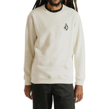 Imagem de Moletom Volcom Careca Iconic Stone WT24 Masculino Off White, GG, White