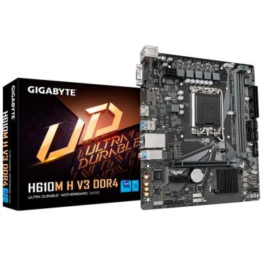 Imagem de Placa-Mãe Micro ATX H610M H V3 DDR4 LGA1700 com Suporte Intel Core Pentium Gold e Celer...