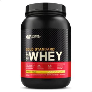 Imagem de 100% Whey Gold Protein Standard New 907g 2 LBS Optimum Nutrition, Bana