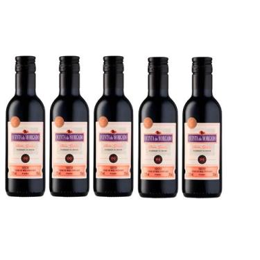 Imagem de 5 Mini Vinho de Mesa Quinta Do Morgado Tinto SECO 245ml