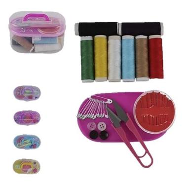 Imagem de Kit De Costura Prático Art House Para Reparos, Com Maleta