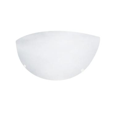 Imagem de Arandela Jurerê 30cm Vidro Fosco Base E27 40W Uso Interno Parede Branca Taschibra